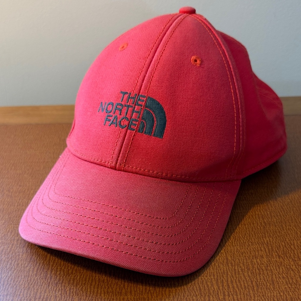 The North‎ Face Red Baseball Cap with Black Logo